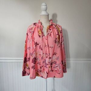Loveshackfancy Corduroy Willow Top in Charleston Pink Size Small